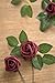Ling's moment Artificial Flowers Burgundy Rose Buds and Small Roses w/Stem for DIY Wedding Bouquets Centerpieces Arrangements Party Baby Shower Home Decorations