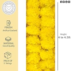 Artificial Marigold Garland for Diwali Decorations