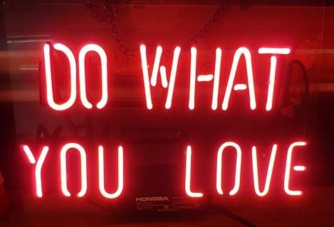 Do What You Love Acrylic Board Fineon Real Glass Neon Light Sign Home Beer Bar Pub