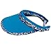 Monterey Club Ladies Geometric Print Block Headache Free Visor #V571 (Bluebird, Size:UNI)