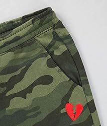 Riot Society Broken Heart Embroidered Mens Joggers