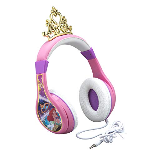 Disney Princess Kids Headphones For Kids Adjustable Stereo TangleFree