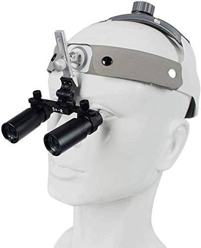 Wanjia Binokular Brille Mit Scheinwerfer 5 Fache Medizinische Vergrosserung Fur Stomatologie Gynakologie Kardiologie Gehirnchirurgie Und Augenarztin Amazon De Kuche Haushalt