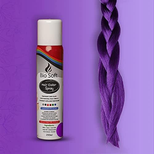 Bio Soft Temporary Hair Color Spray Purple price in Egypt Amazon