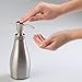 mDesign Modern Metal Refillable Liquid Soap Dispenser Pump Bottle for Bathroom Vanity Countertop, Kitchen Sink - Holds Hand Soap, Dish Soap, Hand Sanitizer, Essential Oils - 2 Pack - Brushed