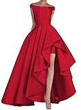 Off Shoulder Prom Dresses High Low Formal Gowns for Women Wedding Evening Gown