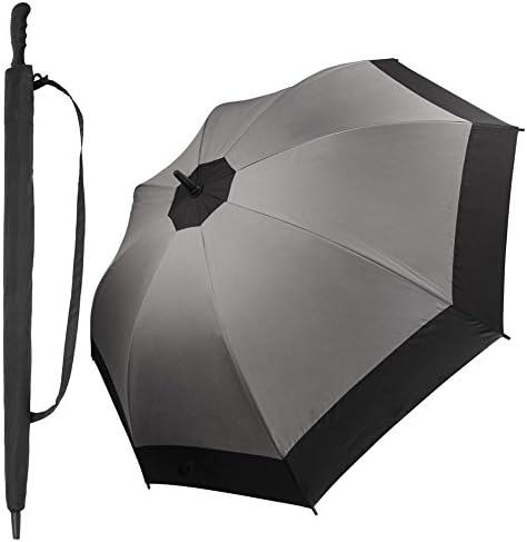 Diglot Golf Umbrella Windproof Diameter 47 Inch, Double Canopy Vented, Automatic Open, Extra Large Oversized, Waterproof Sun Protection Ultra Rain &amp; Wind Resistant Umbrellas