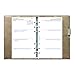 Filofax 2018 Domino Soft Organizer, Personal (6.75 x 3.75), Soft Fawn, Planner with to do and Contacts Refills, Indexes and notepaper (C022580-18)