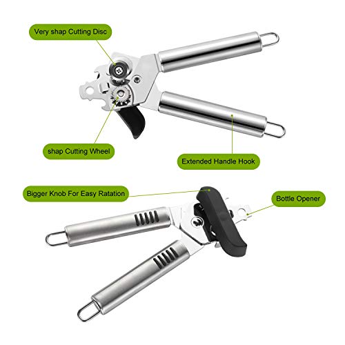 Can Opener Stainless Steel Manual Good Grips with Built-in Bottle Opener