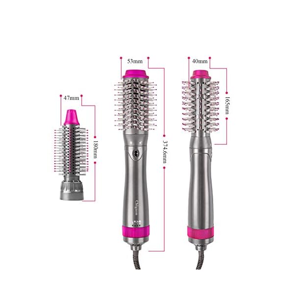 Hair-Dryer-Brush-Hot-Air-Brush-for-Fast-Drying-4-In-1-Hair-Dryer-Volumizer-Multifunctional-Negative-Ionic-Curler-Straightening-Comb-with-2pcs-Hair-Clips1pcs-Gloves Hair Dryer Brush, Hot Air Brush for Fast Drying, 4 In 1 Hair Dryer & Volumizer, Multifunctional Negative Ionic Curler…