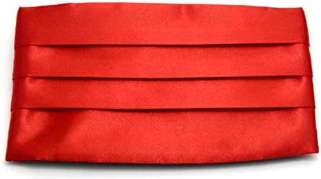 Simpowe Men's Solid Multi-color Silk Cumberbund