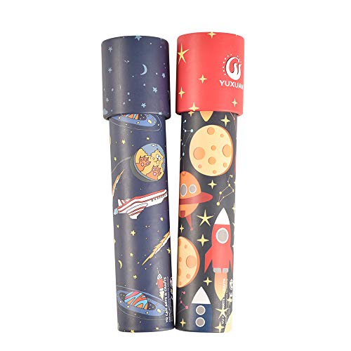 BOHS Universe Spaceship Astronaut Kaleidoscopes for Kids - Dazzling Toys - 2 pcs Pack