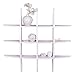 Shelving Solution Cross Display Wall Shelf (White)