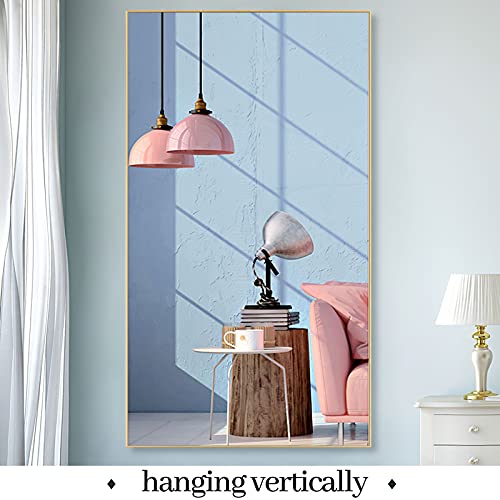 MIRUO Large Full Length Mirror Oversized Floor Length Dressing Mirror Rectangle Bedroom Leaning