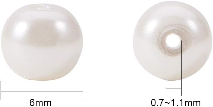 PandaHall 6mm Glass Pearl Beads - Image 3