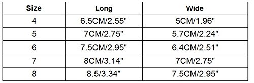AMA(TM) 4Pcs Pack Pet Dog Puppy Waterproof Rain Boots Outdoor Rubber Snow Shoes for Labrador Husky Medium to Large Dogs (Size 8(3.34"x2.95"), Black)