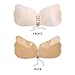 IH-TECH Adhesive Bra, Push Up Strapless Bra with Drawstring Reusable Invisible Silicone Backless Bras for Women (Nude, Cup D)