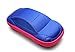 Qingsun Candy Color Kids Cartoon Sunglasses Case Cute Car Shaped Spectacle Zipper Hard Eyeglass Case Box sunglasses case(Blue-Red)