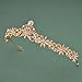 SWEETV Rose Gold Wedding Tiara for Bride & Flower Girls - Princess Tiara Headband Pageant Crown, Bridal Hair Accessories for Women