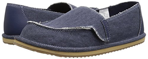 The Children's Place Boys' BB Slipon Deck Slipper, Navy, Youth 4 Medium US Infant