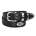 Aquarius Men's Oil Tanned Leather 4 Piece Belt with Golf Choncos