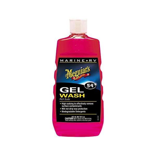 Meguiars-M5416-MarineRV-Gel-Wash-and-Microfiber-Cloths-Bundle