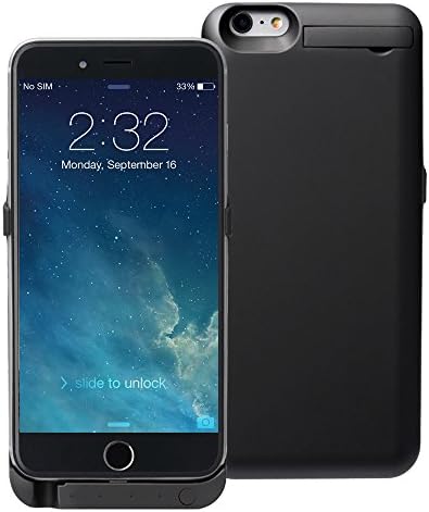 iPhone 6S Plus Battery Case(5.5 Inch), KOVOL Portable Charger Charging Case for iPhone 6S Plus (Black, 7000 mAh)