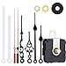 Clock Movement Non-Ticking Short Hands Quartz DIY Wall Mechanism DIY Repair Parts Replacement with 3 Different Pairs of Hands