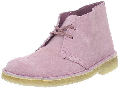 purple clarks desert boots