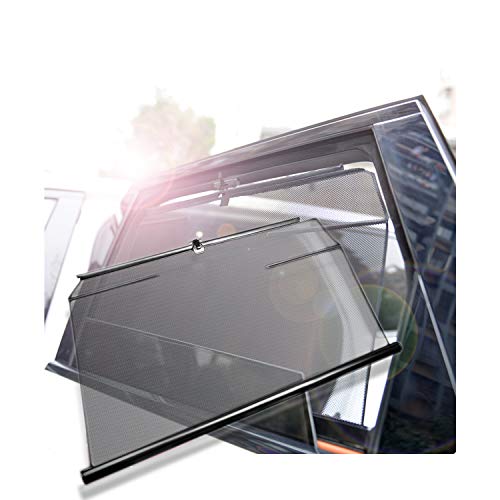 4PCS Car Side Window Sunshade for Tesla Model X,Adjustable Sunscreen Mesh Free Telescopic Lifting Car Curtain,Premium Breathable Mesh Sun Shield, Protect Baby / Pet From Sun's Glare & Harmful UV Rays