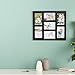 VonHaus 7X Decorative Collage Picture Frames Multiple 4x6 Photos - Black Wooden Hanging Wall Photo Photograph 7 Openings - Ideal as Personalized Gift for Friends and Family