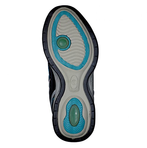 HSM 4 a Walk dames functionele sportschoenen jogging loopschoenen sneaker zwart/lichtblauw - Image 6