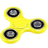 Fidget Spinner,Viyaabang Hand Spinner ,Tri-Spinner Fidget Toys for Adult and Kids -Perfect for ADD,ADHD,and Anxiety.（Yellow）