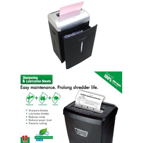 Aurora AS1023CD 12 Sheet Paper Shredder with Large 18L PullOut Waste