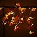 SILIVN Fall Decorations,Fall Garland,Fall Wreath,Thanksgiving Decorations,Christmas Decor Lighted Fall Garland Clearance(8.2 Feet) 20 Lights (1 Pack)