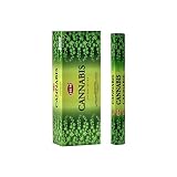HEM Cannabis Incense Sticks 6 Hexagon Packs of 20 =120 Sticks