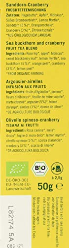 Lebensbaum Früchtetee Im Teebeutel - Sanddorn-Cranberry, 50 g – Bild 3