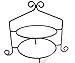 Wrought Iron Pie Stand/Rack Double Tier Hand Made