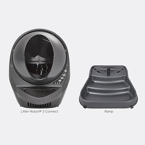 Litter-Robot Connect Ramp by Whisker, Grey Automatic, Self-Cleaning  Cat Litter Box, App Controlled, Help