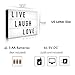 Light up Box Sign with Letters - A4 Size DIY Decorative Cinema Symbols Numbers, Fun Message Board Photo Prop for Christmas New Year Valentines Day Graduation Teen Girls Birthday Room Decoration Gifts