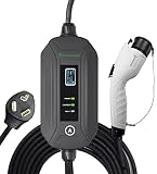 PRIMECOM.TECH Level 2 24Amp Electric Vehicle (EV) Charger Amperage Adjustable: 10A-16A-24A (30 Foot, 10-30P)