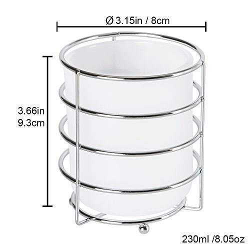 Allure Home Creations Wireware 5-Piece Bathroom Accessory Set - 1 Lotion Pump, 1Toothbrush Holder,1 Soap Dish,1 Tumbler and 1 Wastebasket