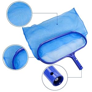 TedGem Skimmer per Piscina, Pulizia Piscine Retino Rete da Superficie di atterraggio Rete a maglia fine da Piscina per…