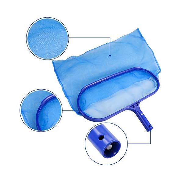 TedGem Skimmer per Piscina, Pulizia Piscine Retino Rete da Superficie di atterraggio Rete a maglia fine da Piscina per…