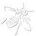 Antique Honeybee Decal Sticker - White 5