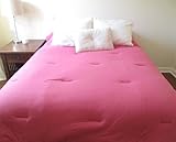 Jersey Knit Comforter Twin XL (100% Cotton) - Pink Twin Extra Long