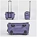 HOMEST Deluxe Sewing Machine Case on Wheels, Rolling Trolley Tote with Shoulder Strap and Strong Carry Handles, Compatible with Singer & Brother Machine (Purple)