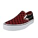 Vans Unisex Adult Checkerboard Slip-On Black/Formula One Red Check VN000EYE36M Mens 7.5, Womens 9
