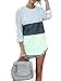 Ruanyu Women's Striped Long Sleeve Streifenshirt Sleeve O-Neck Loose Blouse Basic T-shirt