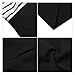 MISSKY Women's Striped Long Sleeve Scoop Neck and V Neck Swing Mini Cocktail Dress